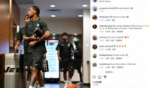 双响淘汰母队！蓝军新援若昂-佩德罗社媒庆祝：我们将参加决赛